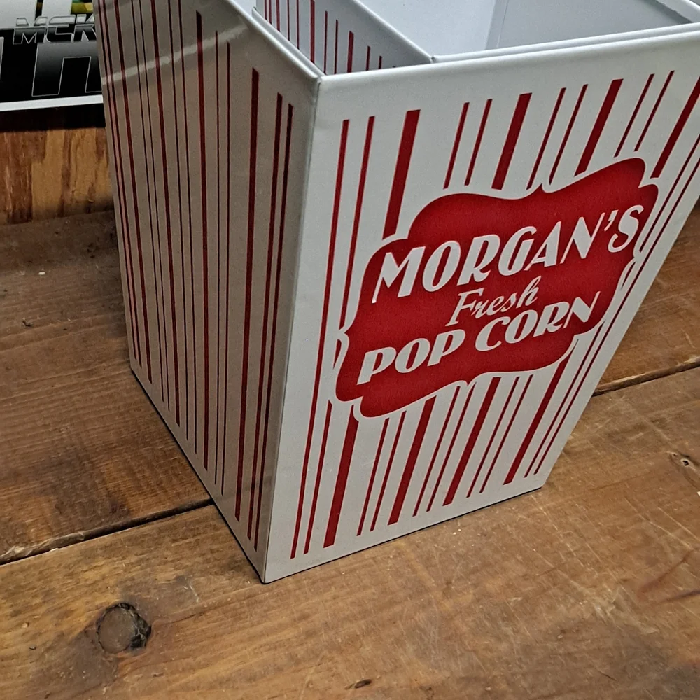4 Metal Popcorn Tins‎ For Movie Night